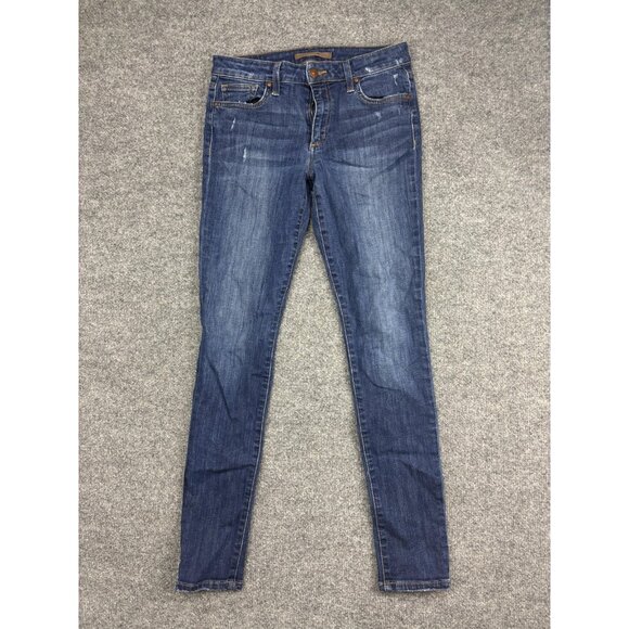 Joe's Jeans Skinny Jeans Womens 27 Blue Stretch Denim Mid Rise Faded CL-4352M - Picture 1 of 8
